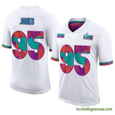 Mens Kansas City Chiefs Chris Jones White Limited Super Bowl Lvii Kcc216 Jersey C1210